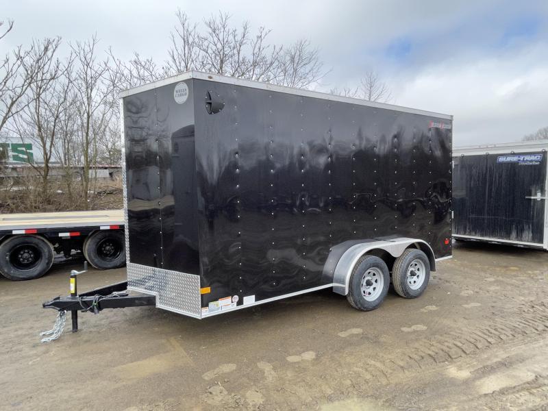 2021 Wells Cargo 7x14' Fastrac DELUXE Enclosed Cargo Trailer 7000# GVW * BLACK EXTERIOR * RAMP DOOR * V-NOSE * .030 EXTERIOR * 7' HEIGHT - UTV PKG * TUBE STUDS * 3/8" WALLS * 1 PC ROOF * 16" O.C. WALLS * BULLET LED'S 2021 Wells Cargo 7x14' Fastrac DELUXE Enclosed Cargo Trailer 7000# GVW * BLACK EXTERIOR * RAMP DOOR * V-NOSE * .030 EXTERIOR * 7' HEIGHT - UTV PKG * TUBE STUDS * 3/8" WALLS * 1 PC ROOF * 16" O.C. WALLS * BULLET LED'S
