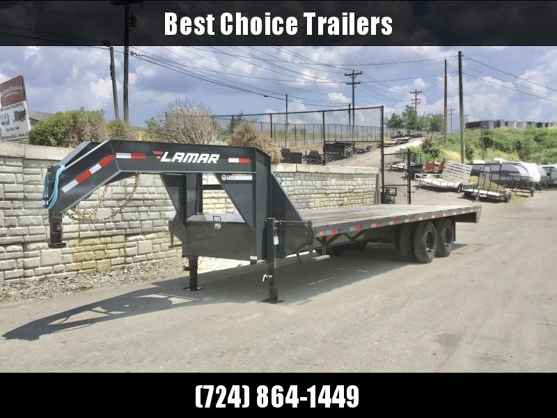 2020 Lamar 102x40' Gooseneck Deckover Trailer 22000# GVW * 12" I-BEAM * 8' SLIDE OUT RAMPS * DUAL JACKS * SPARE TIRE * CHARCOAL 2020 Lamar 102x40' Gooseneck Deckover Trailer 22000# GVW * 12" I-BEAM * 8' SLIDE OUT RAMPS * DUAL JACKS * SPARE TIRE * CHARCOAL