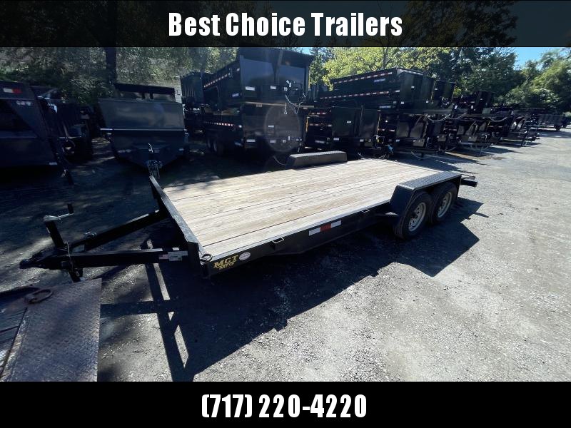 2022 MCT 7x18' Wood Deck Car Hauler Trailer 7000# GVW * 5" CHANNEL TONGUE AND FRAME * DOVETAIL * D-RINGS 2022 MCT 7x18' Wood Deck Car Hauler Trailer 7000# GVW * 5" CHANNEL TONGUE AND FRAME * DOVETAIL * D-RINGS