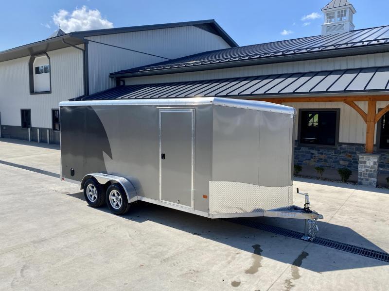 2023 Neo 7x16 NAMR Aluminum Enclosed Motorcycle Trailer * VINYL WALLS