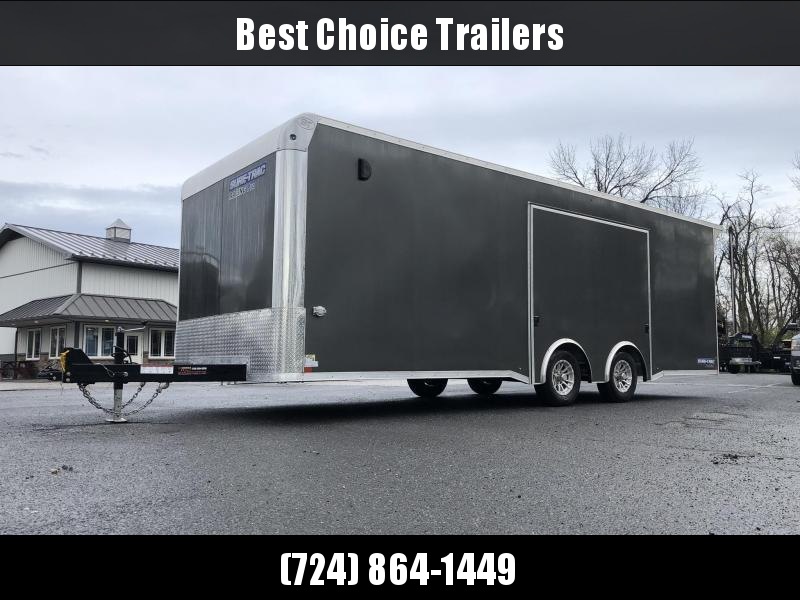 2021 Sure Trac 8.5x24' Racing Pro Enclosed Car Hauler Trailer 9900# GVW * LOADED * CHARCOAL * NUDO * VINYL WALLS/CEILING * CABINETS * TORSION * BULLNOSE * FULL ESCAPE DOOR 2021 Sure Trac 8.5x24' Racing Pro Enclosed Car Hauler Trailer 9900# GVW * LOADED * CHARCOAL * NUDO * VINYL WALLS/CEILING * CABINETS * TORSION * BULLNOSE * FULL ESCAPE DOOR