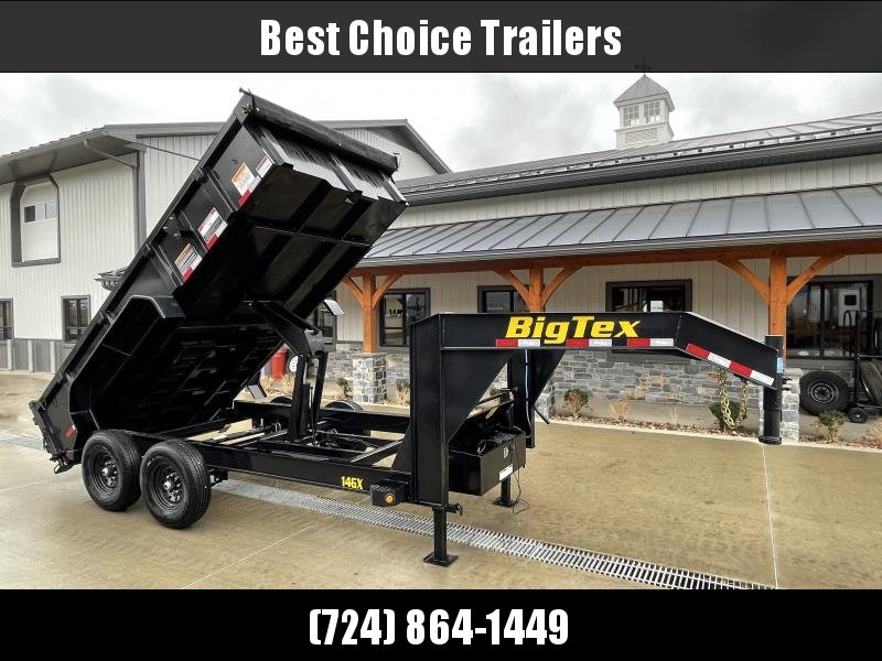 2023 Big Tex Trailers 14GX 7x14' HD Gooseneck Dump Trailer 15900# GVW * DEXTER AXLES * SCISSOR HOIST * 8" I-BEAM/13# FRAME * UNDERMOUNT RAMPS * COMBO GATE 2023 Big Tex Trailers 14GX 7x14' HD Gooseneck Dump Trailer 15900# GVW * DEXTER AXLES * SCISSOR HOIST * 8" I-BEAM/13# FRAME * UNDERMOUNT RAMPS * COMBO GATE