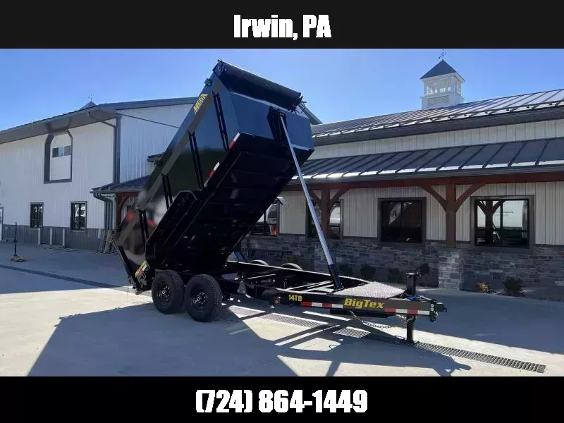 2026 Big Tex Trailers 14TD 7x14' HD Telescopic High Side Dump Trailer 14000# GVW * 7GA FLOOR * 12-TON TELESCOPIC HOIST * 4' HIGH SIDES * MEGA SIDE RAIL * 8" I-BEAM FRAME * UNDERMOUNT RAMPS * COMBO GATE * 12K JACK * TARP KIT * REAR STABILIZER JACKS 1760754084