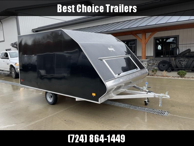 2023 Mission 102x12' 2-Place Aluminum Enclosed Snowmobile Trailer 2990# GVW * BLACK EXTERIOR * TRACK MATS * SKI GUIDES * ACCESS DOOR * SCREWLESS * ONE PC ROOF * DEXTER TORSION AXLES 2023 Mission 102x12' 2-Place Aluminum Enclosed Snowmobile Trailer 2990# GVW * BLACK EXTERIOR * TRACK MATS * SKI GUIDES * ACCESS DOOR * SCREWLESS * ONE PC ROOF * DEXTER TORSION AXLES