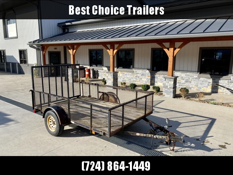 USED 2015 Carry-On 6x10' High Side Landscape Utility Trailer 2990# GVW * MESH HIGH SIDES * SWIVEL JACK * RAMP GATE * STAKE POCKETS * 15" RADIALS USED 2015 Carry-On 6x10' High Side Landscape Utility Trailer 2990# GVW * MESH HIGH SIDES * SWIVEL JACK * RAMP GATE * STAKE POCKETS * 15" RADIALS
