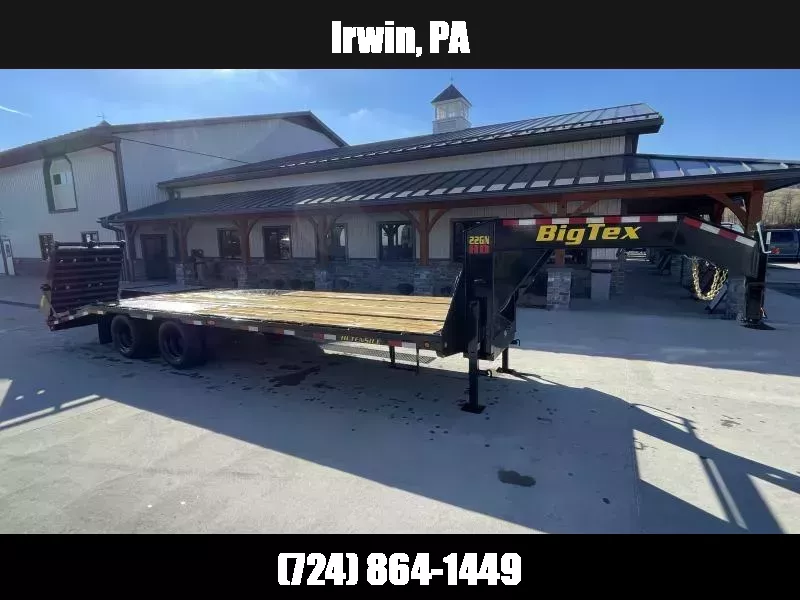 2026 Big Tex Trailers 22GN 102x25' HD Gooseneck Beavertail Deckover Trailer 23900# GVW * FULL WIDTH RAMPS * PIERCED BEAM FRAME * HDSS SUSPENSION * DUAL 25K SEMI STYLE JACKS * TOOLBOX * 30K NECK 1761404527