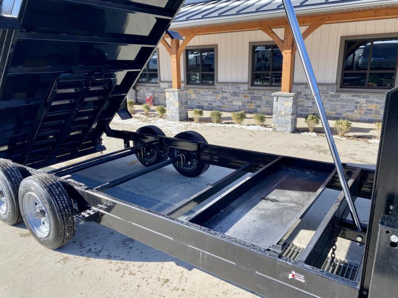 NEW SureTrac 7x16' 16000 Low Profile HD GOOSENECK Dump Trailer