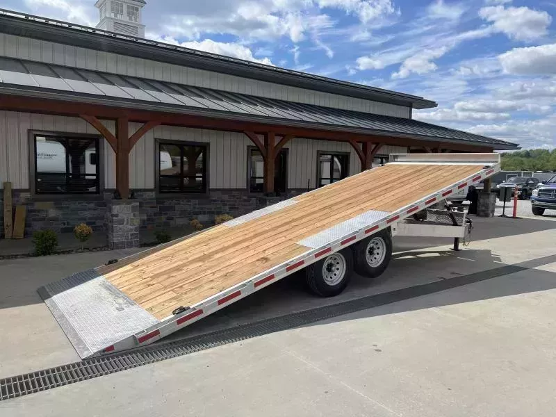 2026 Nordtek 102x24' Aluminum Power Tilt Deckover Trailer 16000# GVW * EXTRUDED ALUMINUM FLOOR * 8000# AXLES W 3 3/8" DRUMS * DUAL PISTON * ALUMINUM TOOLBOX & WHEELS * HYDRAULIC JACK * WINCH PLATE * PIPE SPOOLS * 110V CHARGER * D-RINGS