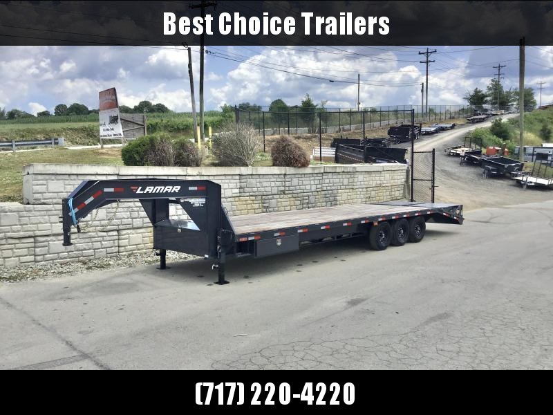 2021 Lamar 102x30' Gooseneck Beavertail Deckover Trailer 21000# GVW * FULL WIDTH (STAND UP OR FLIPOVER) RAMPS * 12" I-BEAM FRAME * FRONT TOOLBOX * DUAL JACKS * CHARCOAL * 16" O.C. C/M * RUBRAIL/STAKE POCKETS/PIPE SPOOLS * 4X8" TUBE BUMPE 2021 Lamar 102x30' Gooseneck Beavertail Deckover Trailer 21000# GVW * FULL WIDTH (STAND UP OR FLIPOVER) RAMPS * 12" I-BEAM FRAME * FRONT TOOLBOX * DUAL JACKS * CHARCOAL * 16" O.C. C/M * RUBRAIL/STAKE POCKETS/PIPE SPOOLS * 4X8" TUBE BUMPE