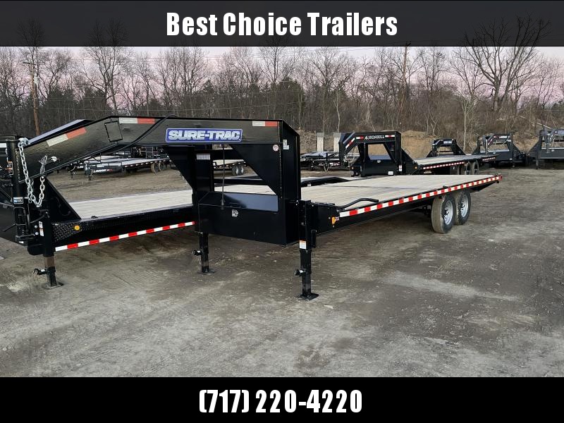 2021 Sure-Trac 102x22 Gooseneck Deckover Flatbed Trailer 15000# GVW * STRAIGHT DECK * I-BEAM MAINFRAME & NECK * CHANNEL SIDE RAIL * RUBRAIL/STAKE POCKETS/D-RINGS * GOOSEENCK COUPLER * DUAL 12K DROP LEG JACKS * FULL FRONT TOOLBOX * CLEARANCE 2021 Sure-Trac 102x22 Gooseneck Deckover Flatbed Trailer 15000# GVW * STRAIGHT DECK * I-BEAM MAINFRAME & NECK * CHANNEL SIDE RAIL * RUBRAIL/STAKE POCKETS/D-RINGS * GOOSEENCK COUPLER * DUAL 12K DROP LEG JACKS * FULL FRONT TOOLBOX * CLEARANCE