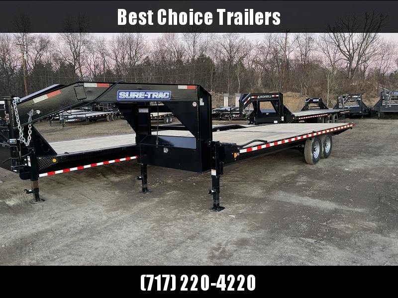 2021 Sure-Trac 102x22 Gooseneck Deckover Flatbed Trailer 15000# GVW * STRAIGHT DECK * I-BEAM MAINFRAME & NECK * CHANNEL SIDE RAIL * RUBRAIL/STAKE POCKETS/D-RINGS * GOOSEENCK COUPLER * DUAL 12K DROP LEG JACKS * FULL FRONT TOOLBOX * CLEARANCE 2021 Sure-Trac 102x22 Gooseneck Deckover Flatbed Trailer 15000# GVW * STRAIGHT DECK * I-BEAM MAINFRAME & NECK * CHANNEL SIDE RAIL * RUBRAIL/STAKE POCKETS/D-RINGS * GOOSEENCK COUPLER * DUAL 12K DROP LEG JACKS * FULL FRONT TOOLBOX * CLEARANCE