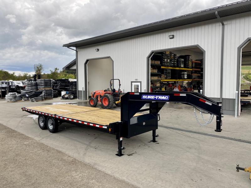 2021 Sure-Trac 102x22 Gooseneck Deckover Flatbed Trailer 15000# GVW * STRAIGHT DECK * I-BEAM MAINFRAME & NECK * CHANNEL SIDE RAIL * RUBRAIL/STAKE POCKETS/D-RINGS * GOOSEENCK COUPLER * DUAL 12K DROP LEG JACKS * FULL FRONT TOOLBOX * CLEARANCE 2021 Sure-Trac 102x22 Gooseneck Deckover Flatbed Trailer 15000# GVW * STRAIGHT DECK * I-BEAM MAINFRAME & NECK * CHANNEL SIDE RAIL * RUBRAIL/STAKE POCKETS/D-RINGS * GOOSEENCK COUPLER * DUAL 12K DROP LEG JACKS * FULL FRONT TOOLBOX * CLEARANCE