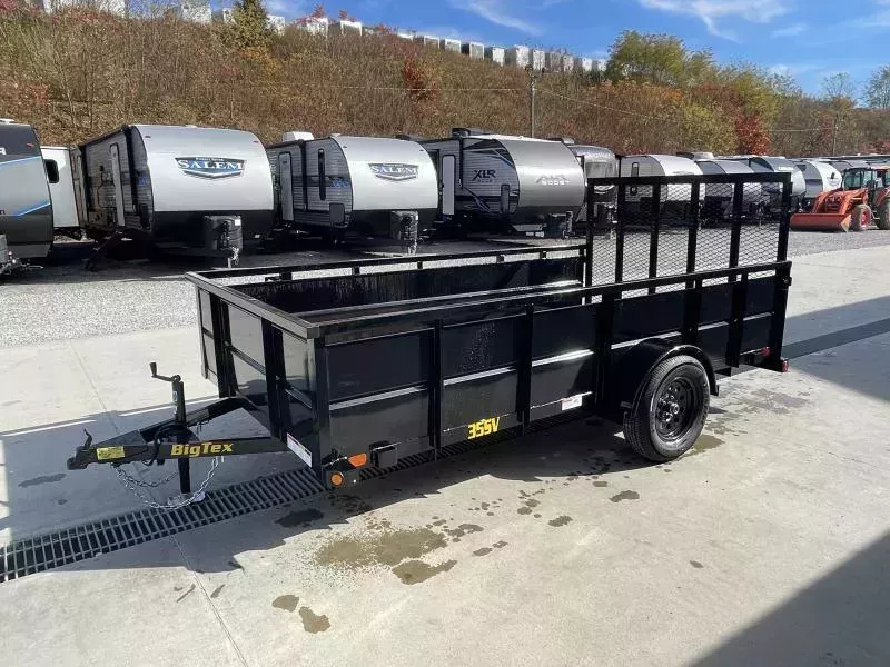 2026 Big Tex Trailers 35SV 77"x12' High Side Landscape Utility Trailer 2995# GVW * 24" STEEL HIGH SIDES * 77" WIDTH * (4) TIE DOWNS * 4 D-RINGS * LED LIGHTS * SET BACK JACK * SPARE MOUNT