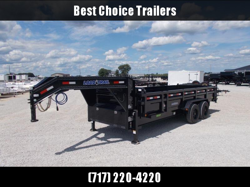 2021 Load Trail 7x20' Gooseneck Dump Trailer 20000# GVW * DEXTER 10000# TORSION AXLES * OVERSIZE 6X30" HOIST * 7GA FLOOR * 3-WAY GATE * I-BEAM FRAME * TARP KIT * INTEGRATED KEYWAY * POWDER PRIMER * DUAL 12K JACKS 2021 Load Trail 7x20' Gooseneck Dump Trailer 20000# GVW * DEXTER 10000# TORSION AXLES * OVERSIZE 6X30" HOIST * 7GA FLOOR * 3-WAY GATE * I-BEAM FRAME * TARP KIT * INTEGRATED KEYWAY * POWDER PRIMER * DUAL 12K JACKS