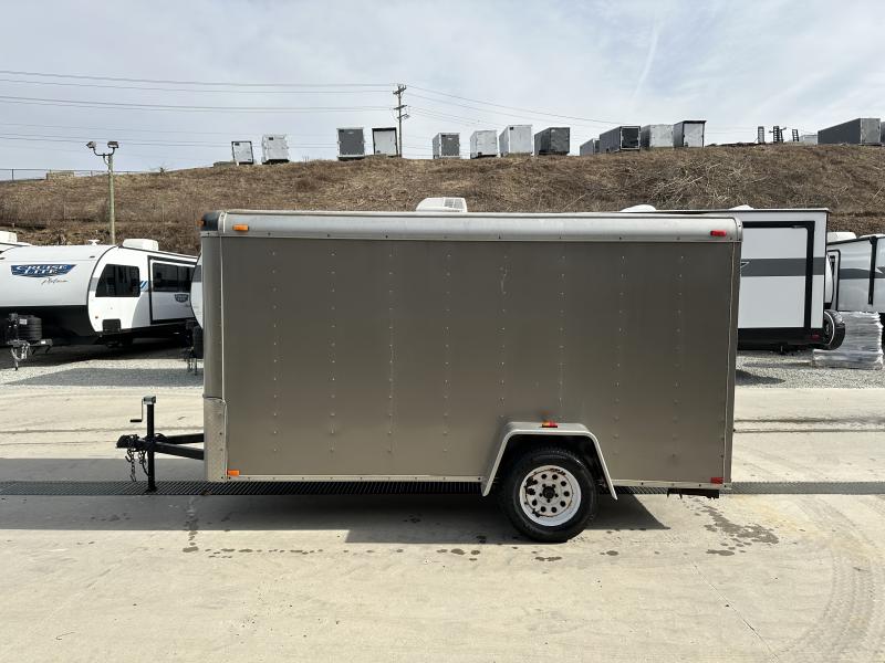 USED 2011 Atlas 6x12' Enclosed Cargo Trailer 2990# GVW * PEWTER * RAMP ...