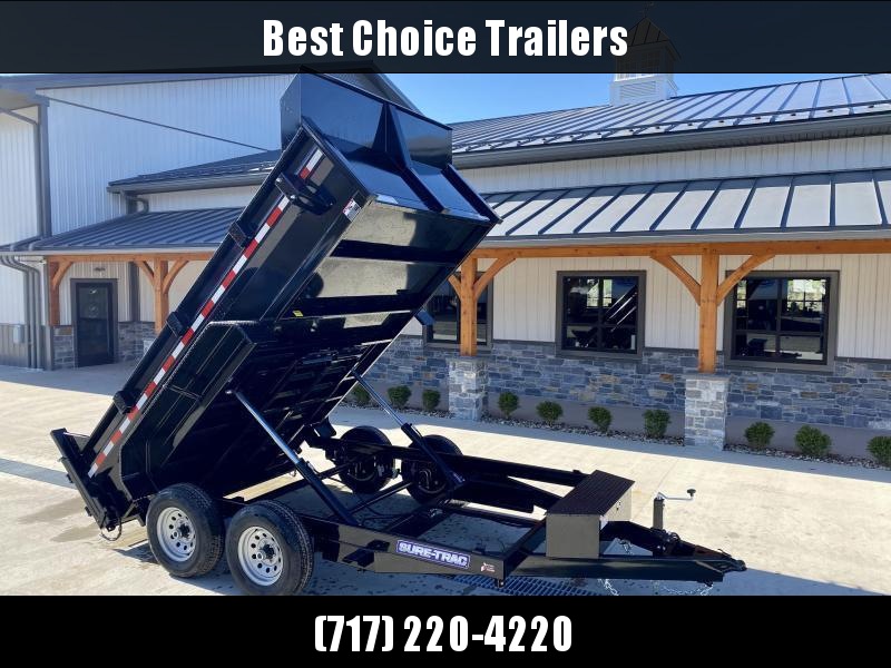 2021 Sure-Trac 7x12' Dump Trailer 9900# GVW * DUAL PISTON * 2' SIDES * UNDERMOUNT RAMPS * COMBO GATE * 7K DROP LEG JACK * FRONT/REAR BULKHEAD * INTEGRATED KEYWAY * SPARE MOUNT * DOUBLE BROKE FENDERS * 4" TUBE BEDFRAME * TRIPLE TUBE TONGUE 2021 Sure-Trac 7x12' Dump Trailer 9900# GVW * DUAL PISTON * 2' SIDES * UNDERMOUNT RAMPS * COMBO GATE * 7K DROP LEG JACK * FRONT/REAR BULKHEAD * INTEGRATED KEYWAY * SPARE MOUNT * DOUBLE BROKE FENDERS * 4" TUBE BEDFRAME * TRIPLE TUBE TONGUE