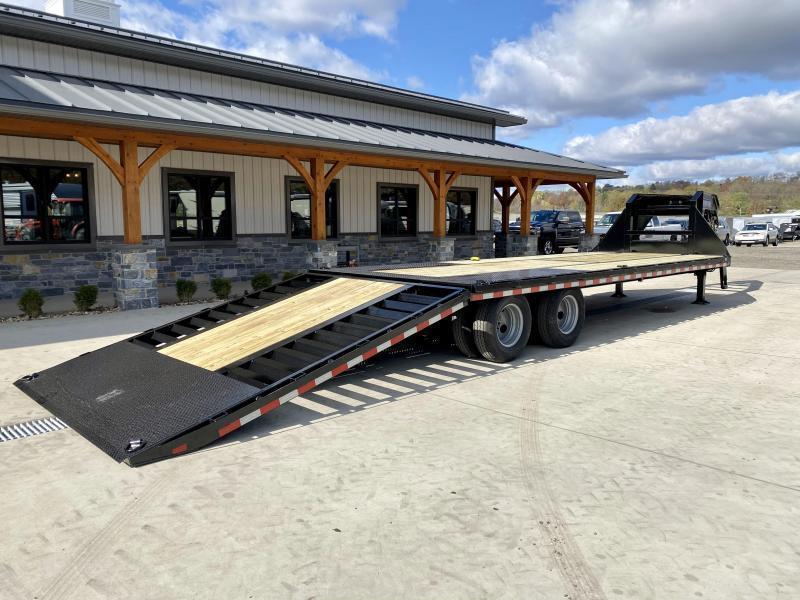 2025 Sure-Trac 102x22+10' Gooseneck Hydraulic Dovetail Deckover Trailer 22500# GVW * 10' CLEATED DOVETAIL * DUAL 5" LIFT CYLINDERS * PIERCED FRAME * CROSS TRAC BRACING * RUBRAIL/STAKE POCKETS/PIPE SPOOLS/10 D-RINGS * LOW LOAD ANGLE! * DUAL JACKS