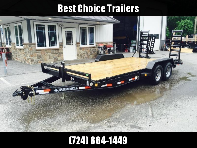 2021 Ironbull 7x20' Equipment Trailer 9990# GVW * RUBRAIL/STAKE POCKETS/PIPE SPOOLS/D-RINGS * ADJUSTABLE KNEE * KNIFEEDGE RAMP * REMOVABLE FENDERS 2021 Ironbull 7x20' Equipment Trailer 9990# GVW * RUBRAIL/STAKE POCKETS/PIPE SPOOLS/D-RINGS * ADJUSTABLE KNEE * KNIFEEDGE RAMP * REMOVABLE FENDERS