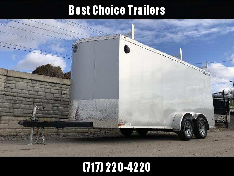 2020 Wells Cargo 7x16' Road Force Enclosed Contractor Trailer 7000# GVW * CHARCOAL * CONTRACTOR PACKAGE * 3 LADDER RACKS * 3/4" WALLS * SCREWLESS .030 EXTERIOR * 1 PC ALUM ROOF * 6'6" HEIGHT * TUBE STUDS * RV DOOR * ARMOR GUARD * EXTENDED TRIPLE TUBE TONG 2020 Wells Cargo 7x16' Road Force Enclosed Contractor Trailer 7000# GVW * CHARCOAL * CONTRACTOR PACKAGE * 3 LADDER RACKS * 3/4" WALLS * SCREWLESS .030 EXTERIOR * 1 PC ALUM ROOF * 6'6" HEIGHT * TUBE STUDS * RV DOOR * ARMOR GUARD * EXTENDED TRIPLE TUBE TONG
