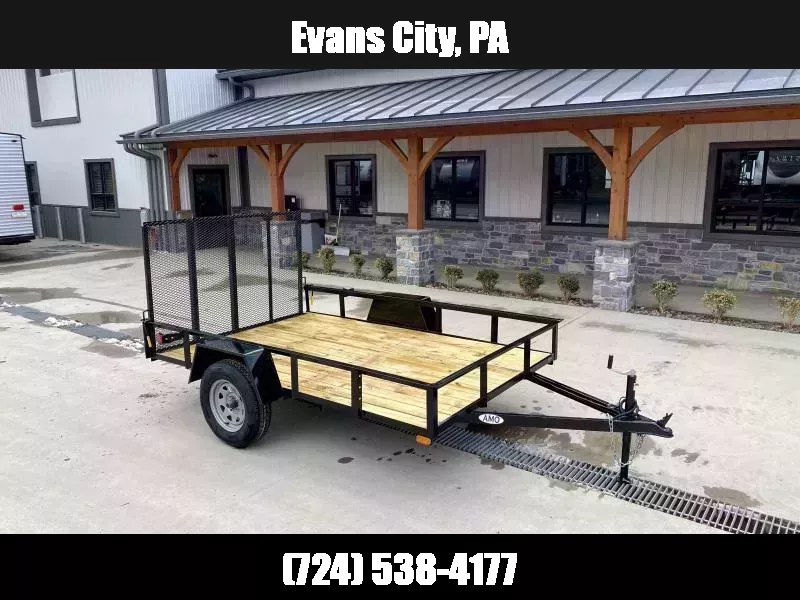 2026 AMO 6.5x10' Angle Iron Utility Landscape Trailer w/ Gate 2990# GVW * A-FRAME TONGUE * 4' GATE * TREATED WOOD FLOOR * A-FRAME JACK * 15" RADIAL TIRES * SPRING ASSITED GATE * FOLD IN GATE * TUBE GATE CROSSMEMBERS 1757529773