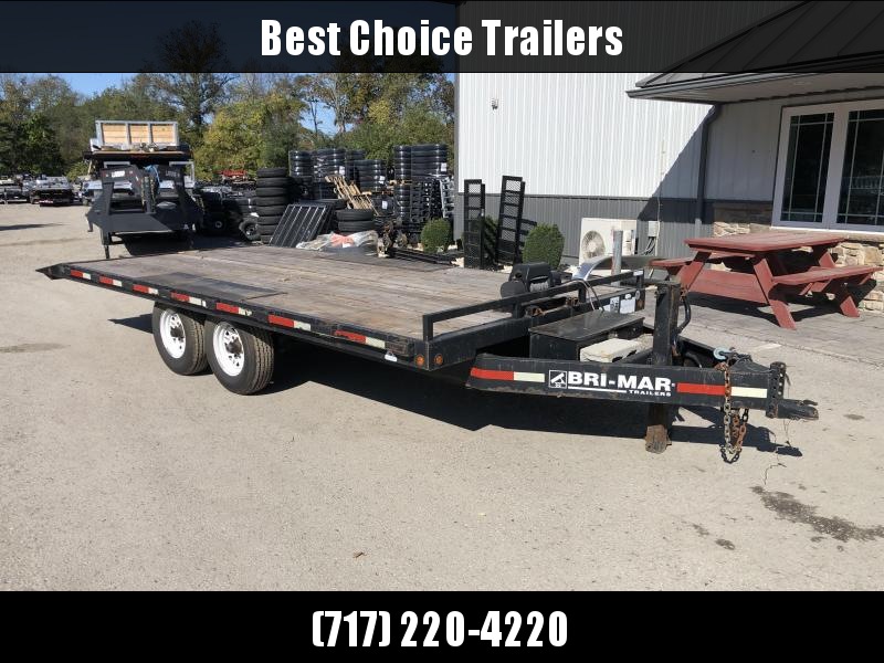 USED 2009 Bri-Mar Power Tilt Deckover Trailer 14000# GVW * POWER * WINCH * DEXTER'S * REVERSE DOVETAIL USED 2009 Bri-Mar Power Tilt Deckover Trailer 14000# GVW * POWER * WINCH * DEXTER'S * REVERSE DOVETAIL