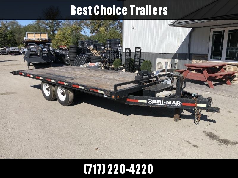 USED 102x20' Bri-Mar Power Tilt Deckover Trailer 14000# GVW * POWER * WINCH * DEXTER'S * REVERSE DOVETAIL USED 102x20' Bri-Mar Power Tilt Deckover Trailer 14000# GVW * POWER * WINCH * DEXTER'S * REVERSE DOVETAIL