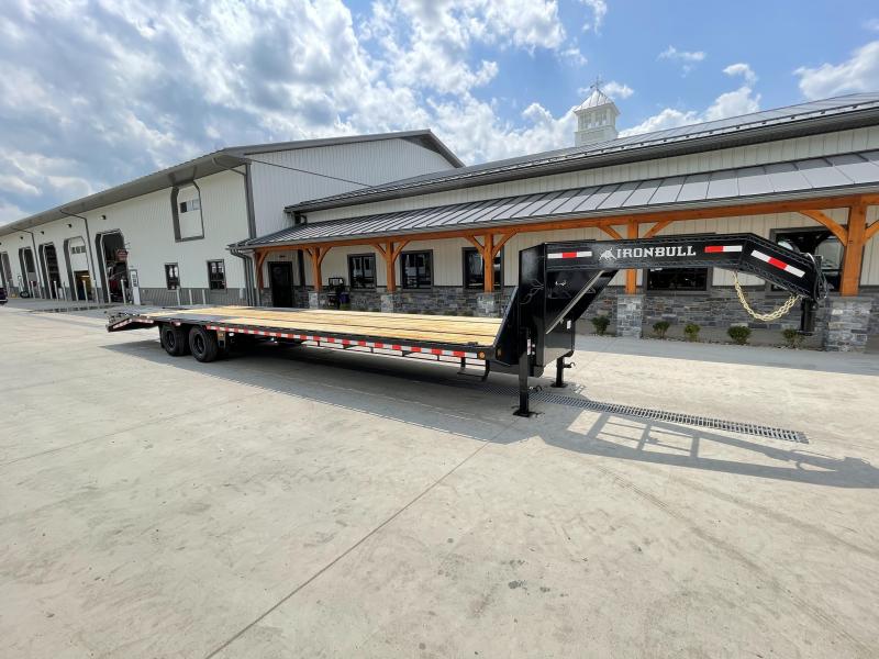 2022 Ironbull 102x36' Gooseneck Beavertail Deckover Trailer 24000 GVW