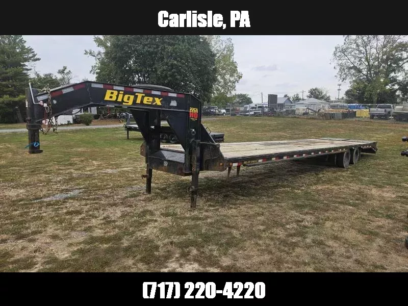 USED Big Tex Trailers 22GN 102x40' HD Gooseneck Beavertail Deckover Trailer 23900# GVW * FULL WIDTH RAMPS * PIERCED BEAM FRAME * HDSS SUSPENSION * DUAL 25K SEMI STYLE JACKS * TOOLBOX * 30K NECK * SLIDING WINCH TRACK 1758809272