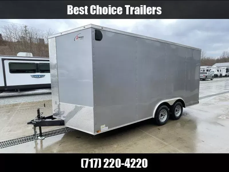 2026 Xtreme Cargo 8.5x20 Enclosed Car Hauler Trailer 9990# GVW * 5200# AXLES * 7' HEIGHT UTV PKG * CHARCOAL EXTERIOR * .080 POLYCOR SEMI-SCREWLESS * RV DOOR * PLYWOOD WALLS AND FLOOR * TUBE STUDS * D-RINGS * 6" TUBE FRAME