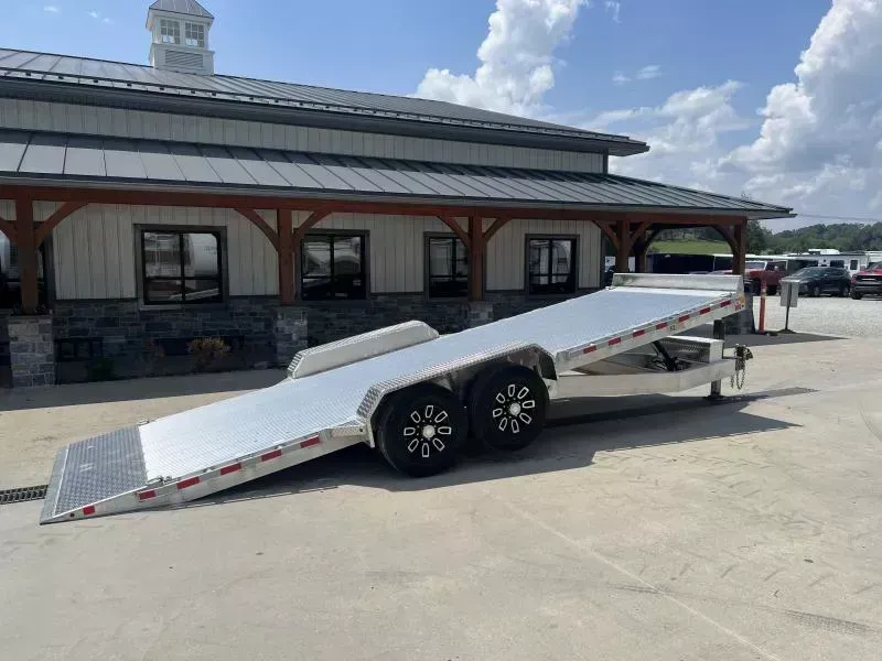 2026 Nordtek 7x22' Aluminum Power Tilt Equipment Trailer 16000# GVW * 8000# AXLES * HYDRAULIC JACK * EXTRUDED ALUMINUM FLOOR * ALUMINUM TOOLBOX * 8" CHANNEL TONGUE FRAME * ALUMINUM WHEELS * ADJUSTABLE COUPLER * 4" CHANNEL CROSSMEMBERS