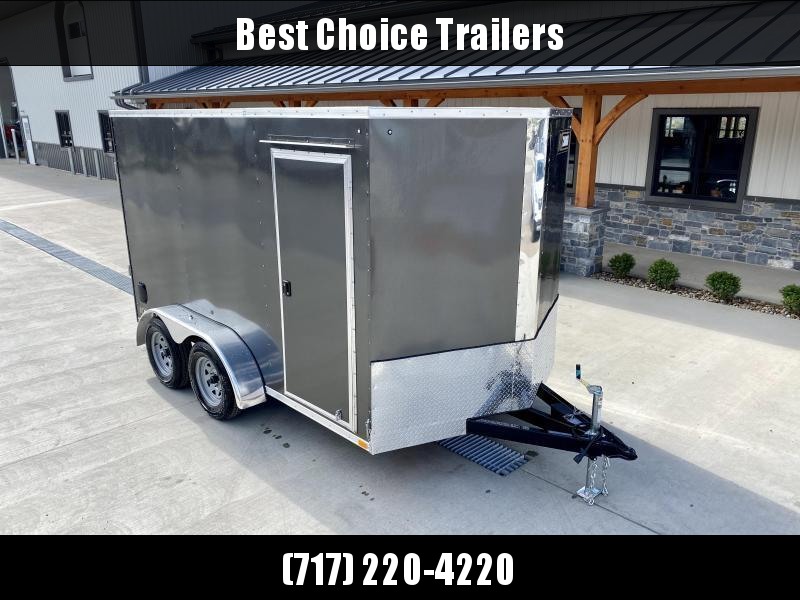 2023 ITI Cargo 7x12' Enclosed Cargo Trailer 7000# GVW * CHARCOAL EXTERIOR * 6'6 INSIDE HEIGHT * .030 SEMI-SCREWLESS * RV DOOR * 1 PC ROOF * TRIPLE TUBE TONGUE * TUBE STUDS * TRUCKBED LINER ON TONGUE AND SILLS 2023 ITI Cargo 7x12' Enclosed Cargo Trailer 7000# GVW * CHARCOAL EXTERIOR * 6'6 INSIDE HEIGHT * .030 SEMI-SCREWLESS * RV DOOR * 1 PC ROOF * TRIPLE TUBE TONGUE * TUBE STUDS * TRUCKBED LINER ON TONGUE AND SILLS