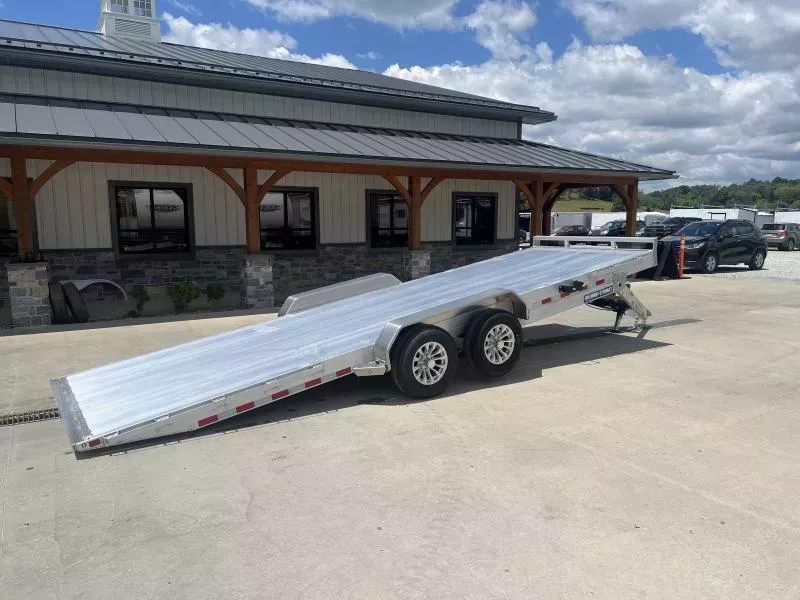 2026 Sure Trac 7x22' Aluminum Power Tilt Car Hauler Trailer 9990# GVW * POWER TILT * EXTRUDED ALUMINUM FLOOR * ALUMINUM TOOLBOX * 8" CHANNEL FRAME * REMOVABLE FENDERS * ALUMINUM WHEELS * DROP JACK * INTEGRATED TAIL LIGHTS