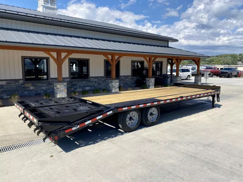 2025 Sure-Trac 102x25' HD Beavertail Deckover Trailer 17600# GVW * 8000# AXLES * 17.5" 16-PLY TIRES * 3 3/8" BRAKES * FULL WIDTH RAMPS * 12" I-BEAM * PIERCED FRAME * RUBRAIL/STAKE POCKETS/PIPE SPOOLS/10 D-RINGS I6kn6O51hs7n