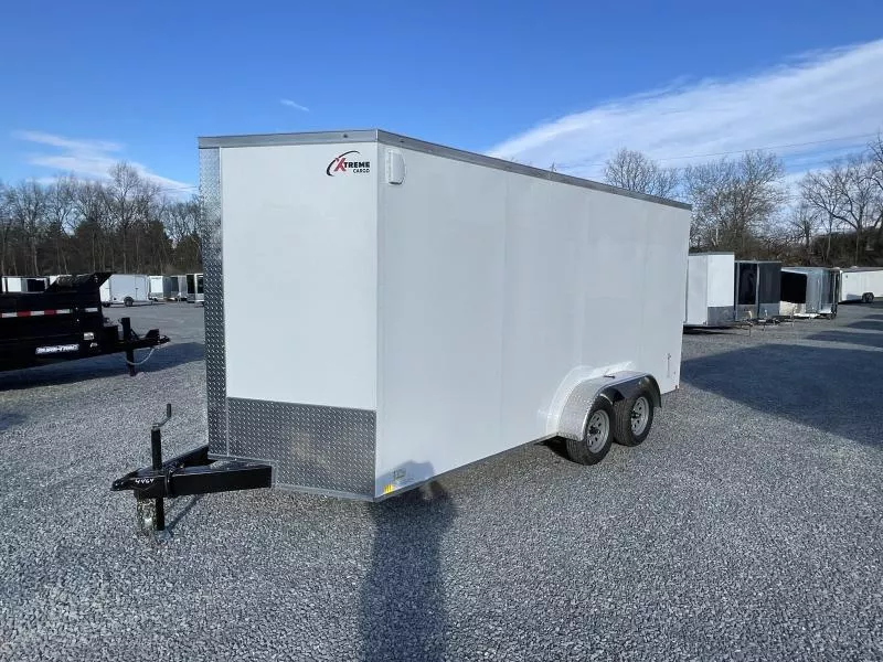 2026 Xtreme Cargo 6x12 Enclosed Cargo Trailer 7000# GVW * BARN DOORS * 7' HEIGHT * 16" O.C. FLOOR AND WALLS * WHITE BLACKOUT EXTERIOR * .030 SEMI-SCREWLESS * RV DOOR * PLYWOOD WALLS AND FLOOR * TUBE STUDS
