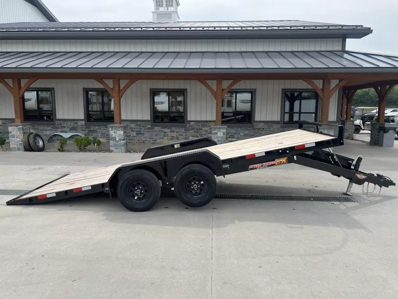 2026 H&H 7x18' Power Tilt Car Hauler Trailer 7000# GVW * POWER TILT * D/S TOOLBOX * 6" FRAME * DROP JACK * INTEGRATED TAIL LIGHTS * CHANNEL C/M