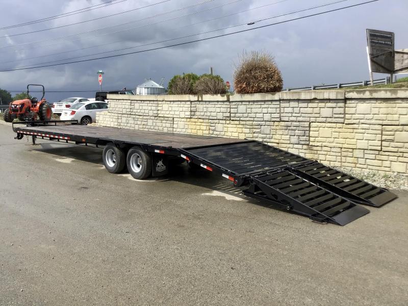 2021 Ironbull 102x26' Pintle Beavertail Deckover Trailer 25990# GVW ...