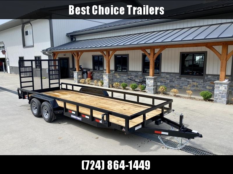 2022 Sure-Trac 7x20 Tube Top Utility Landscape Trailer 9900# GVW * PROFESSIONAL LANDSCAPE SERIES * 5' HD REINFORCED GATE+SPRING ASSIST * 5" TONGUE & FRAME * 7K JACK * 2X3" TUBE TOP RAIL * SPARE MOUNT * PROTECTED WIRING * TRIPLE TONGUE * CLEARANCE 2022 Sure-Trac 7x20 Tube Top Utility Landscape Trailer 9900# GVW * PROFESSIONAL LANDSCAPE SERIES * 5' HD REINFORCED GATE+SPRING ASSIST * 5" TONGUE & FRAME * 7K JACK * 2X3" TUBE TOP RAIL * SPARE MOUNT * PROTECTED WIRING * TRIPLE TONGUE * CLEARANCE