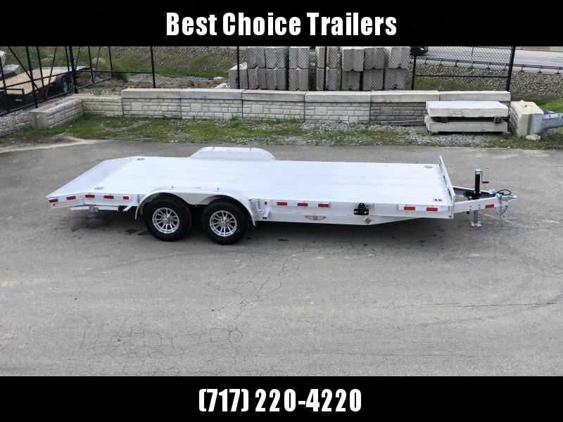 2021 H and H 7x20' Deluxe Aluminum Car Hauler Trailer 9990# GVW * EXTRUDED ALUMINUM FLOOR * TORSION AXLES * SWIVEL D-RINGS * EXTRA STAKE POCKETS * HEAVY DUTY 8" FRAME * DROP LEG JACK * ALUMINUM WHEELS * REMOVABLE FENDERS * CHANNEL C/M 2021 H and H 7x20' Deluxe Aluminum Car Hauler Trailer 9990# GVW * EXTRUDED ALUMINUM FLOOR * TORSION AXLES * SWIVEL D-RINGS * EXTRA STAKE POCKETS * HEAVY DUTY 8" FRAME * DROP LEG JACK * ALUMINUM WHEELS * REMOVABLE FENDERS * CHANNEL C/M