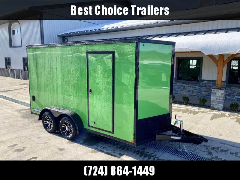 2021 Sure-Trac 7x14' Enclosed Cargo Trailer 7000# GVW * PEARL CAT GREEN EXTERIOR * BLACKOUT TRIM PACKAGE * TORSION * .030 SCREWLESS * ALUM WHEELS * 1PC ROOF * 7' HEIGHT * 6" FRAME * LED LIGHTS * BACKUP LIGHTS 2021 Sure-Trac 7x14' Enclosed Cargo Trailer 7000# GVW * PEARL CAT GREEN EXTERIOR * BLACKOUT TRIM PACKAGE * TORSION * .030 SCREWLESS * ALUM WHEELS * 1PC ROOF * 7' HEIGHT * 6" FRAME * LED LIGHTS * BACKUP LIGHTS