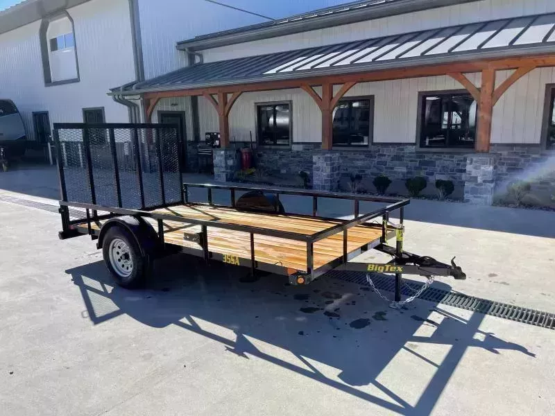 2026 Big Tex Trailers 35SA 7x14' Tube Top Landscape Utility Trailer 2995# GVW * 83" WIDTH * 2X2" TUBE TOPRAIL * SETBACK JACK * (4) TIE DOWNS * LED LIGHTS * SPARE MOUNT