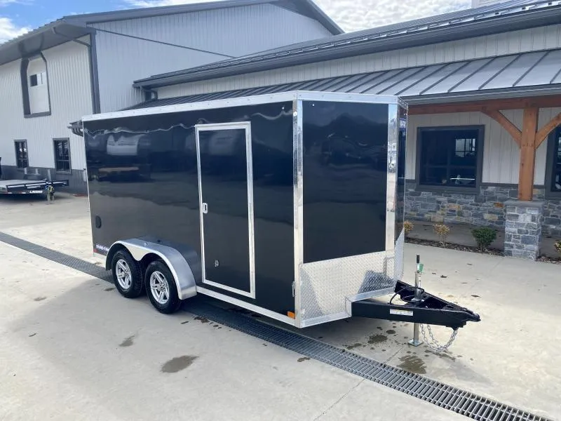 2026 Sure-Trac 7x14' Enclosed Cargo Trailer 7000# GVW * BLACK EXTERIOR * TORSION * SCREWLESS * ALUM WHEELS * 1PC ROOF * 6'6" H * 6" FRAME