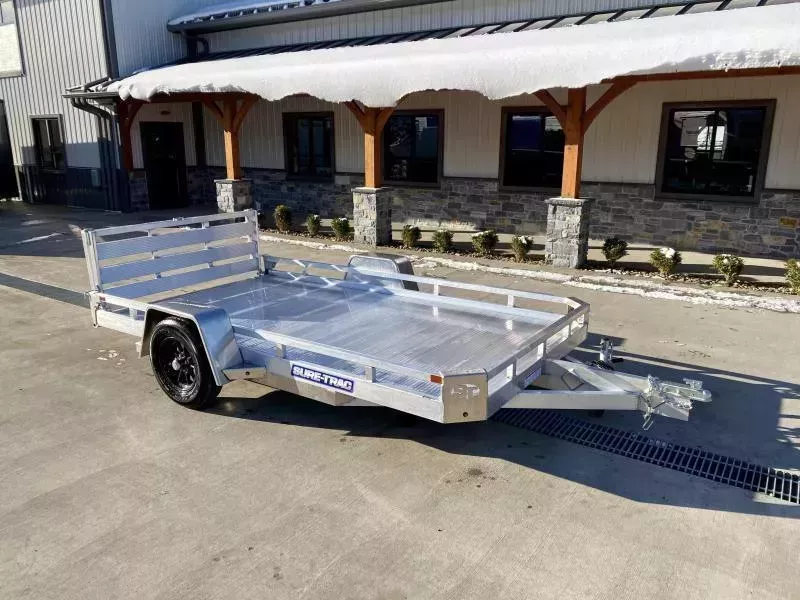 2026 Sure-Trac 7x14' All Aluminum Utility Landscape Trailer 2990# GVW * TORSION * EXTRUDED FLOOR * EXTENDED 4.5' BI FOLD GATE * LOW LOAD ANGLE! * SUPER LIGHTWEIGHT