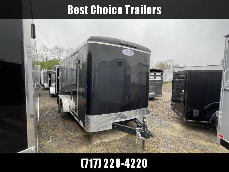 USED 2020 Continental Cargo 7x16' Enclosed Cargo Trailer 7000# GVW * 6" FRAME * PLYWOOD WALLS & FLOOR * 7' HEIGHT UPG UTV * ROUND TOP ROOF * SEMI SCREWLESS EXTERIOR USED 2020 Continental Cargo 7x16' Enclosed Cargo Trailer 7000# GVW * 6" FRAME * PLYWOOD WALLS & FLOOR * 7' HEIGHT UPG UTV * ROUND TOP ROOF * SEMI SCREWLESS EXTERIOR
