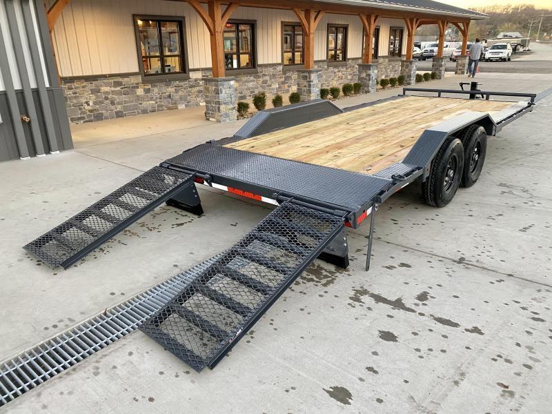 2021 Lamar 102x20' Equipment Trailer 14000 GVW * DELUXE RAMPS