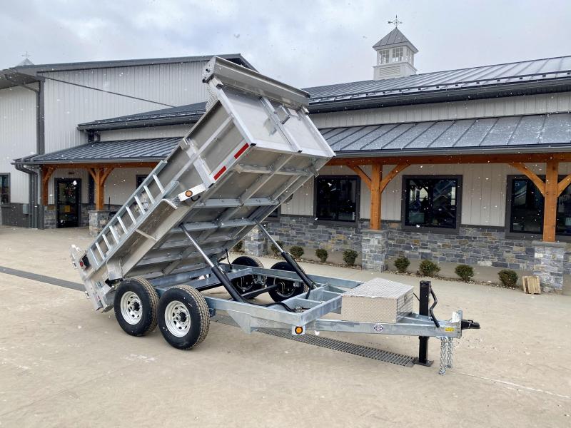 2021 QSA 7x12' Aluminum Dump Trailer 12000# GVW * RAMPS * 2' SIDES * DUAL RAM HOIST * OVERSIZE TOOLBOX * 12K DROP LEG JACK * FRONT/REAR BULKHEAD * ALUMINUM WHEELS 2021 QSA 7x12' Aluminum Dump Trailer 12000# GVW * RAMPS * 2' SIDES * DUAL RAM HOIST * OVERSIZE TOOLBOX * 12K DROP LEG JACK * FRONT/REAR BULKHEAD * ALUMINUM WHEELS