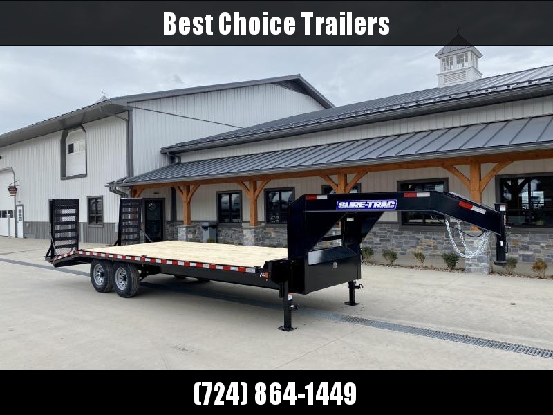 2022 Sure-Trac 102x24 Gooseneck Beavertail Deckover Trailer 15000# GVW * FULL TOOLBOX * DUAL 12K JACKS * DELUXE HD 4" CHANNEL STAND UP RAMPS + SPRING ASSIST * 10" I-BEAM MAINFRAME * CHANNEL SIDE RAIL * RUBRAIL/STAKE POCKETS/D-RINGS * LED'S * POWDERCOATED 2022 Sure-Trac 102x24 Gooseneck Beavertail Deckover Trailer 15000# GVW * FULL TOOLBOX * DUAL 12K JACKS * DELUXE HD 4" CHANNEL STAND UP RAMPS + SPRING ASSIST * 10" I-BEAM MAINFRAME * CHANNEL SIDE RAIL * RUBRAIL/STAKE POCKETS/D-RINGS * LED'S * POWDERCOATED
