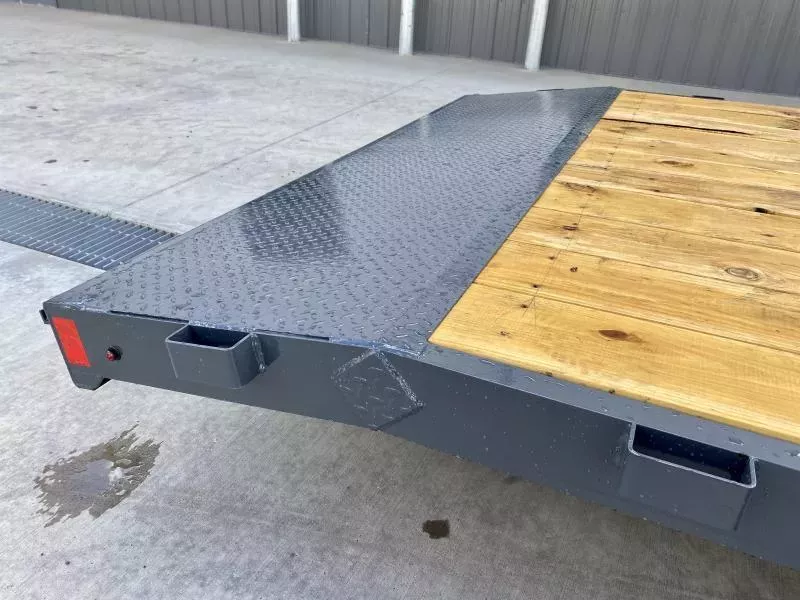 2025 Lamar 7x16 7000# Wood Deck Car Hauler Trailer * CHARCOAL * REMOVABLE FENDERS * EXTRA STAKE POCKETS * 5" CHANNEL FRAME * COLD WEATHER HARNESS * REAR RAMPS  O64ewKiqbs0h