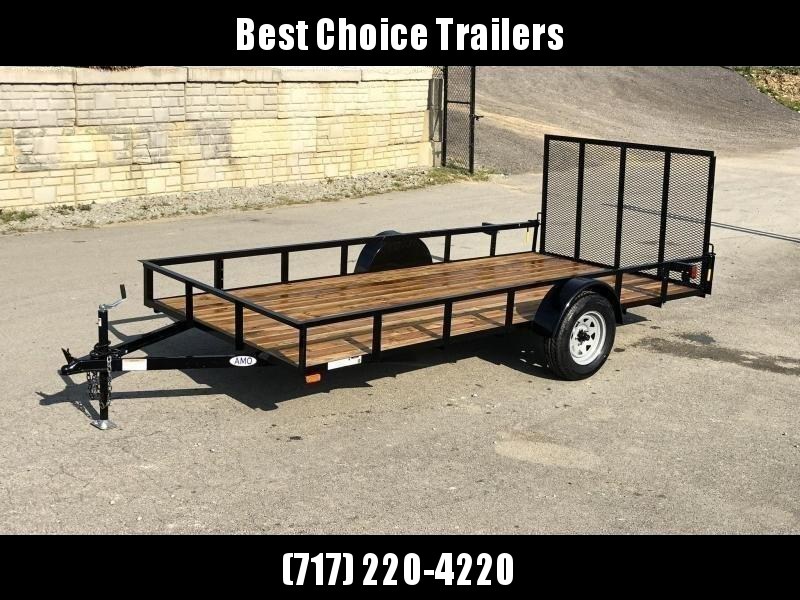 2022 AMO 78x14' Utility Landscape Trailer 2990# GVW * 4' GATE * TOOLESS GATE REMOVAL * 3500# AXLE * 15" RADIAL TIRES 2022 AMO 78x14' Utility Landscape Trailer 2990# GVW * 4' GATE * TOOLESS GATE REMOVAL * 3500# AXLE * 15" RADIAL TIRES