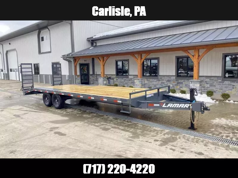 2025 Lamar 102x24' Beavertail Deckover Trailer 14000# GVW * STAND UP ...