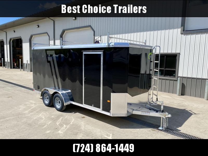 2021 NEO 7x12' NAC Aluminum Bullnose Enclosed Cargo Trailer * 7' HEIGHT UPG * JD SLASH 2-TONE * LADDER RACKS AND ACCESS LADDER * BLACK AND CHARCOAL * ALUMINUM WHEELS * 16" O.C. WALLS/CEILING * BARN DOORS 2021 NEO 7x12' NAC Aluminum Bullnose Enclosed Cargo Trailer * 7' HEIGHT UPG * JD SLASH 2-TONE * LADDER RACKS AND ACCESS LADDER * BLACK AND CHARCOAL * ALUMINUM WHEELS * 16" O.C. WALLS/CEILING * BARN DOORS